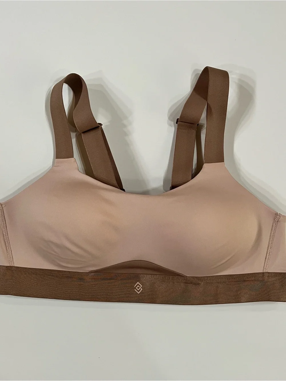 ThirdLove Kinetic Adjustable Two-Tone Rose Dust Nude Wireless Sports Bra 36A